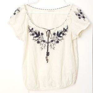 Vanilla Star Peasant Blouse Top from Wet Seal